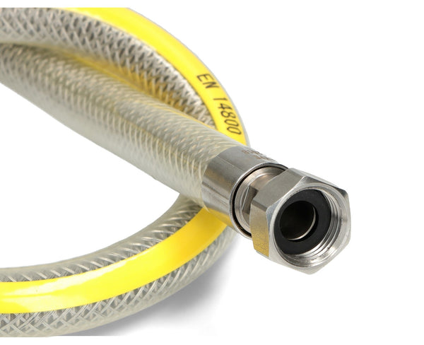 SKL Tubo Flexible Cocina Gas Hombre Femenino 1/2" 750mm EN14800 Ce Certificado