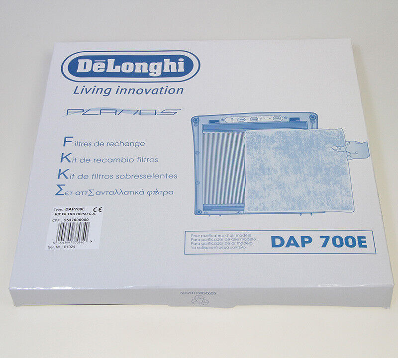 Delonghi kit filtro + HEPA + retina per purificatori d'aria Planos DAP700E