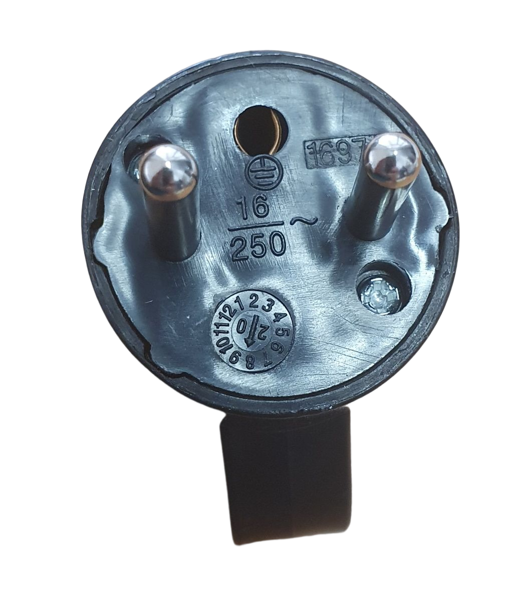 Spina Schuko tipo E 16A 230V 3680W per elettrodomestici Francia Belgio Polonia