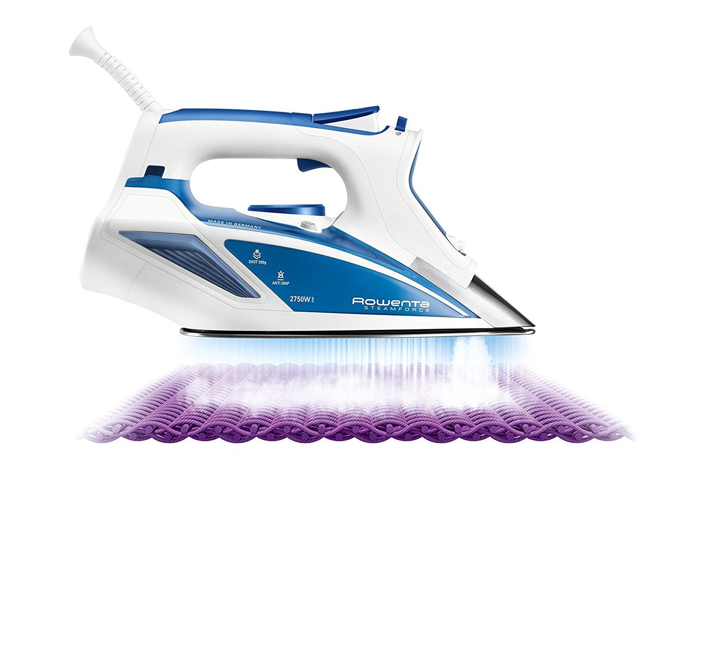 Rowenta DW9220 strijkijzer stoom Steam Force 2750W 200g/min plaat staal