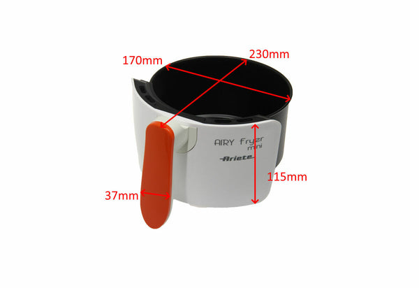 Ariete Tiroir Manche Conteneur Bol Friteuse Airy Fryer Mini 4615