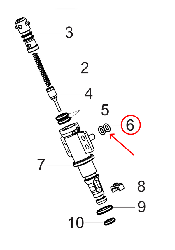 Gaggia Saeco Philips garnitură 7mm erogator aparat de cafea Xelsis Xsmall Ode