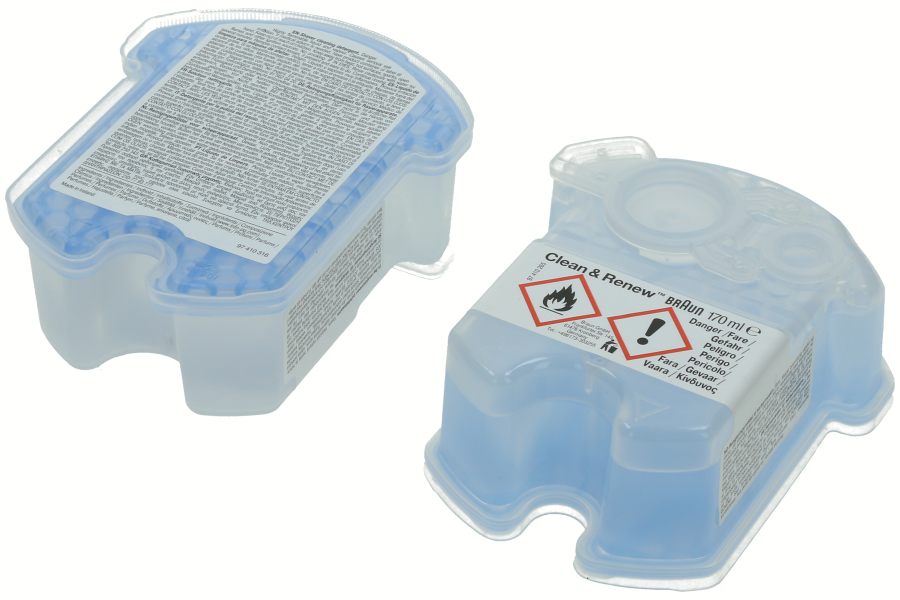 Braun cleaning cartridge kit cleaning care maintenance cleaning razors Clean Renew CoolTec