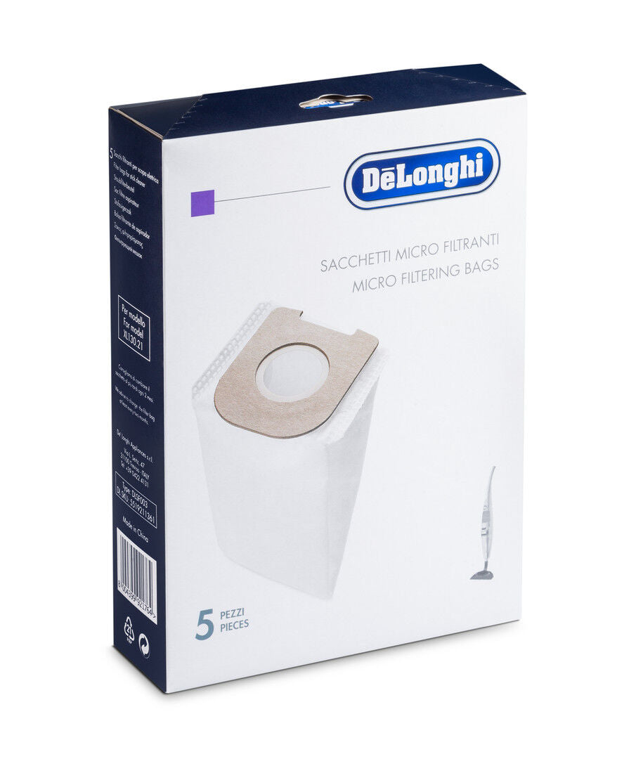 Delonghi DLSF003 5 sacchi microfibra scopa Colombina XL130.20 XL130.21 XLD13 XLF