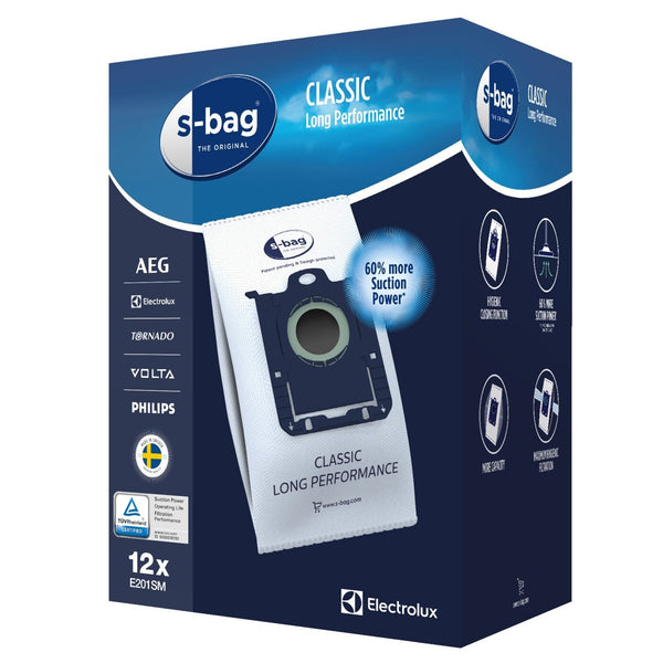 Electrolux AEG Philips 12x S-bag E201SM worki z mikrofibry do odkurzacza ESGREEN