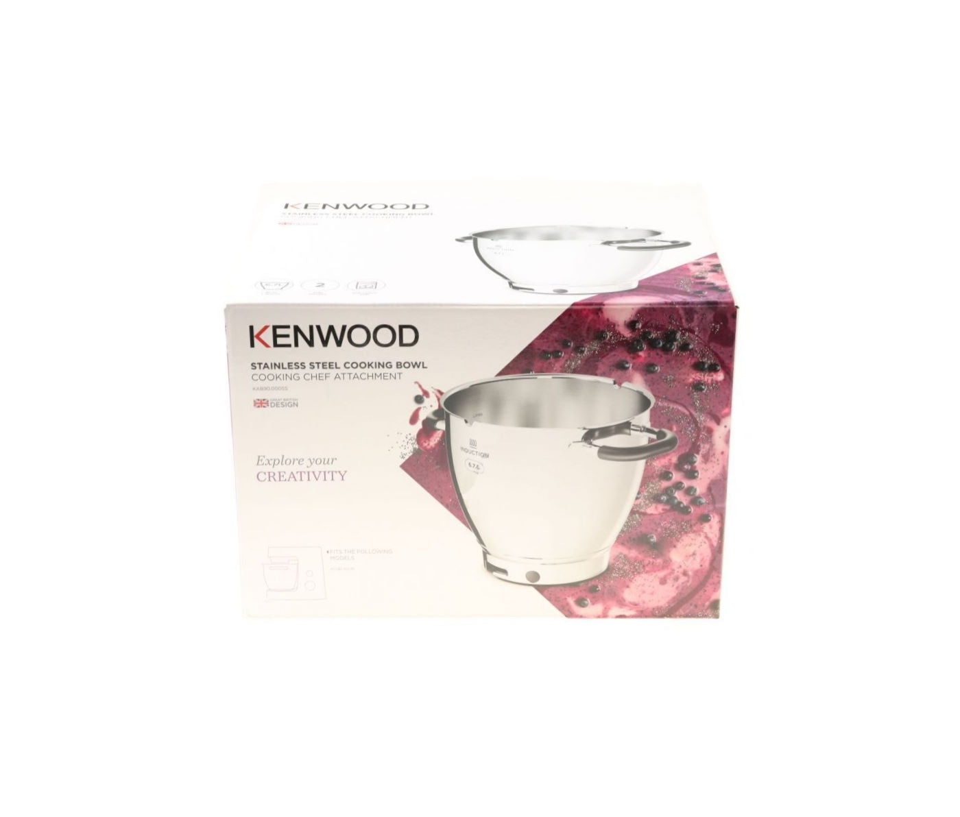 Kenwood ciotola pentola manici Induction 6.7L planetaria Cooking Chef XL KCL95