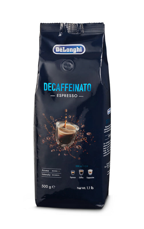 DeLonghi Caffè IN Bohnen 500gr Blend Koffeinfrei 50%Arabica+50%Robust