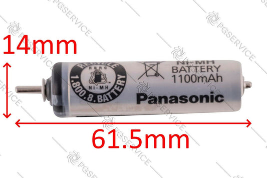Panasonic batteria ricaricabile Ni-Mh 1100mAh 1.2V 61.5mm idropulsore EW1211