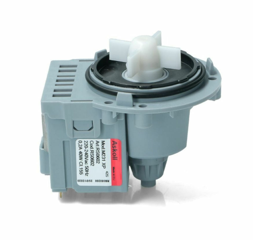 Askoll Pompe Échappement M231XP 40W Machine à Laver Candy Hoover Electro Remous