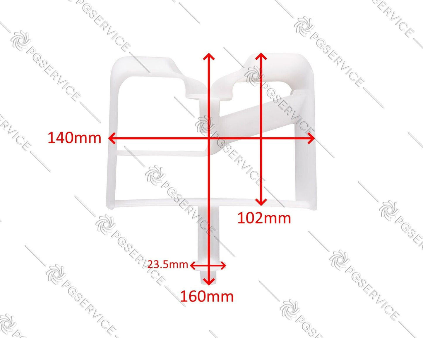 H.Koenig pala mescolatrice 160mm x 140mm gelatiera 2L HF320 Severin EZ7406