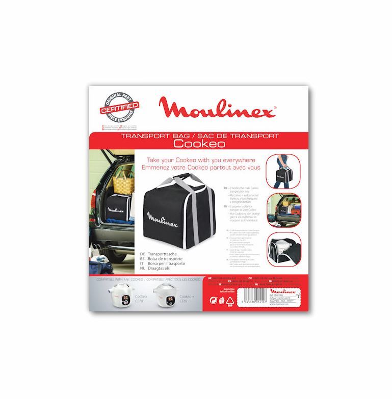 Moulinex tas voor stof transport hoes pan Cookeo CE70 CE85