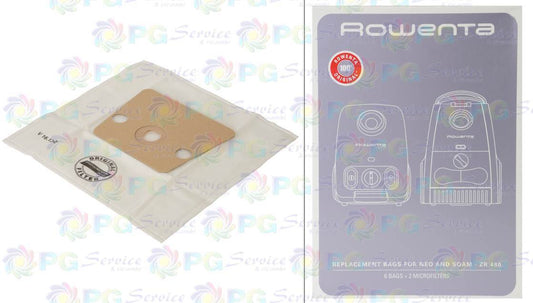 Rowenta Kit 6 Sacchi Beutel Pulver Staubsauger Soam Neo RO1221 RO420 RO460