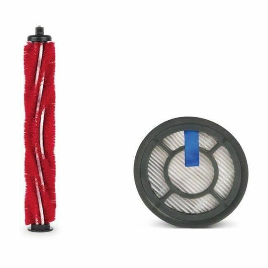 H.Koenig kit rullo spazzola rosso + filtro HEPA scopa aspirapolvere UPX18
