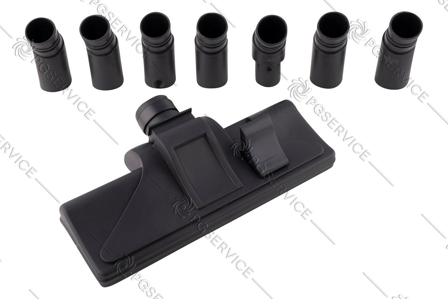 Brush Universal+Wheels+7 Fittings for Vacuum Cleaner Philips Hoover Polti