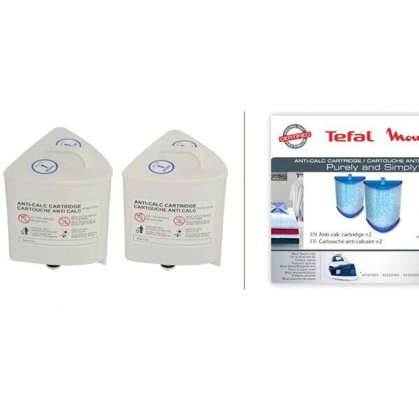 Tefal 2x cartuccia filtro acqua ferro Purely Simply SV5005 SV5020 SV5022 SV5030