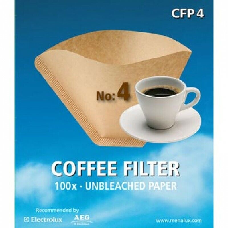 Menalux CFP4 100x filtri carta N.4 macchina caffè americano universali eco