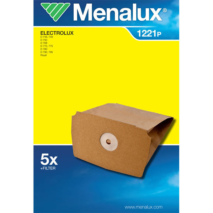 Menalux 5 sacchetti aspirapolvere Electrolux Royal Lux D775 D795 D748 D749 D780