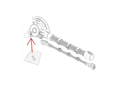 Polti 2x guarnizione tubo vapore aspirapolvere Unico MCV20 MCV50 MCV70 MCV80 MC
