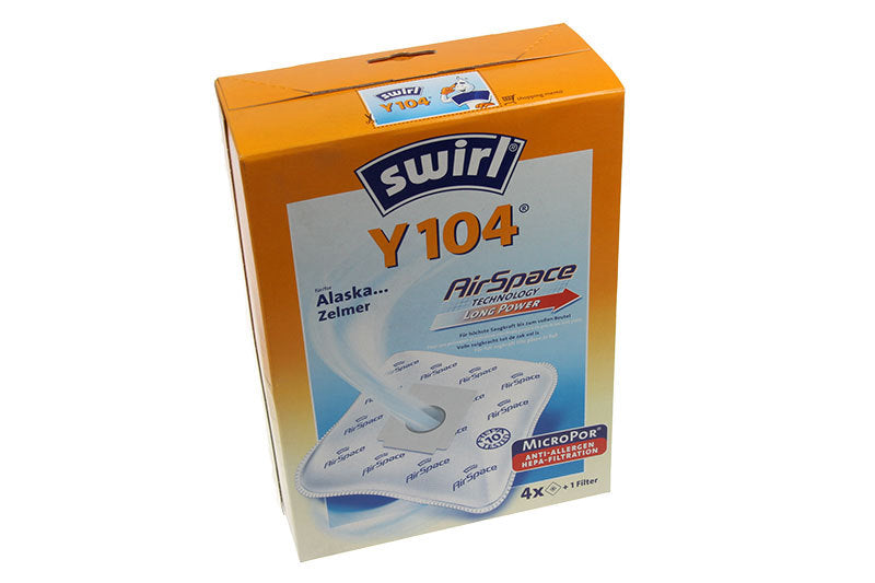 Swirl Y104 4 Bags Microfibre Vacuum Cleaner Bomann CB Clatronic BS Alaska Trist