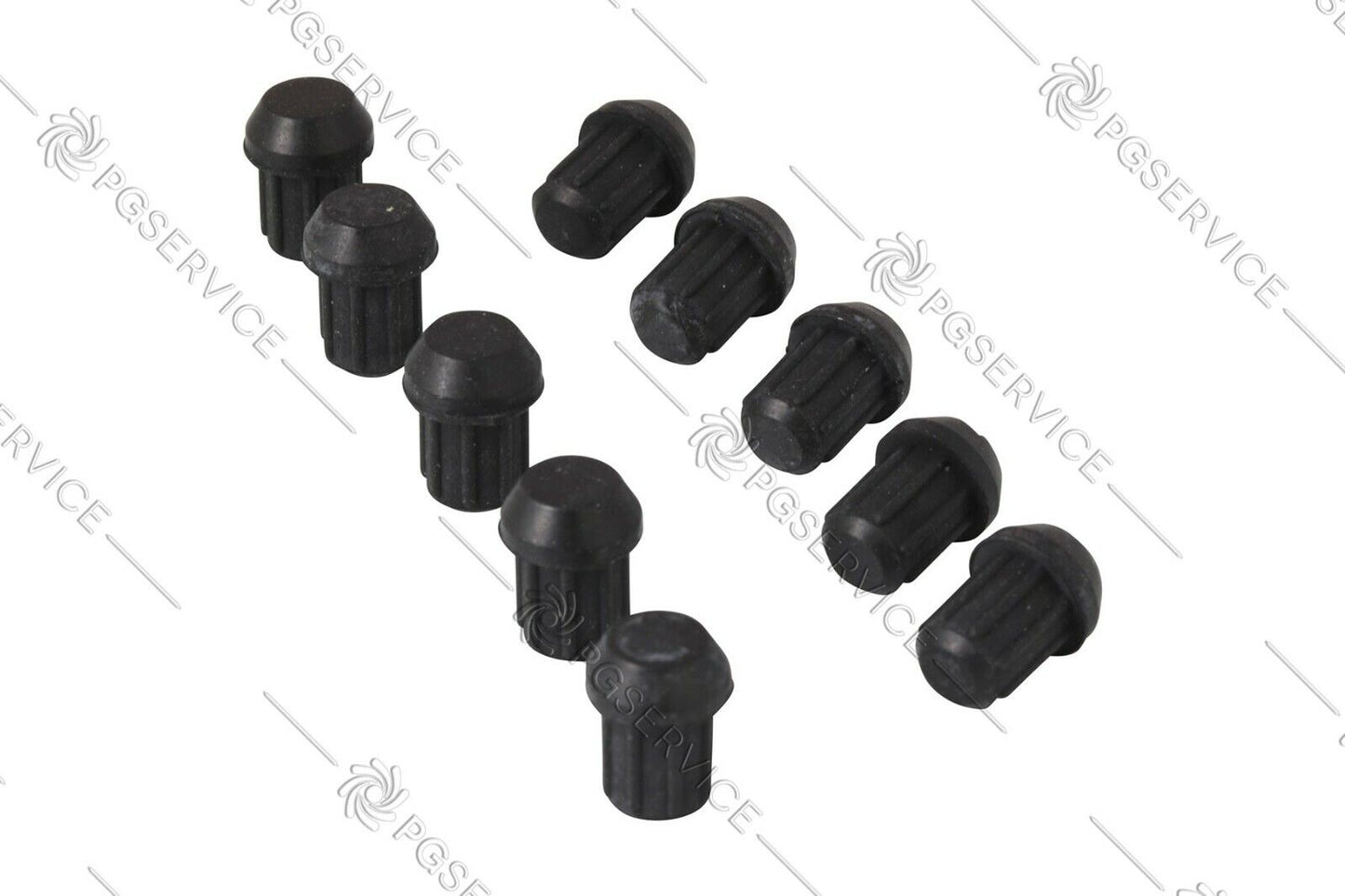 Set 10x piedino gommino supporto griglia piano cottura 14 x 10 x 8 mm Whirlpool