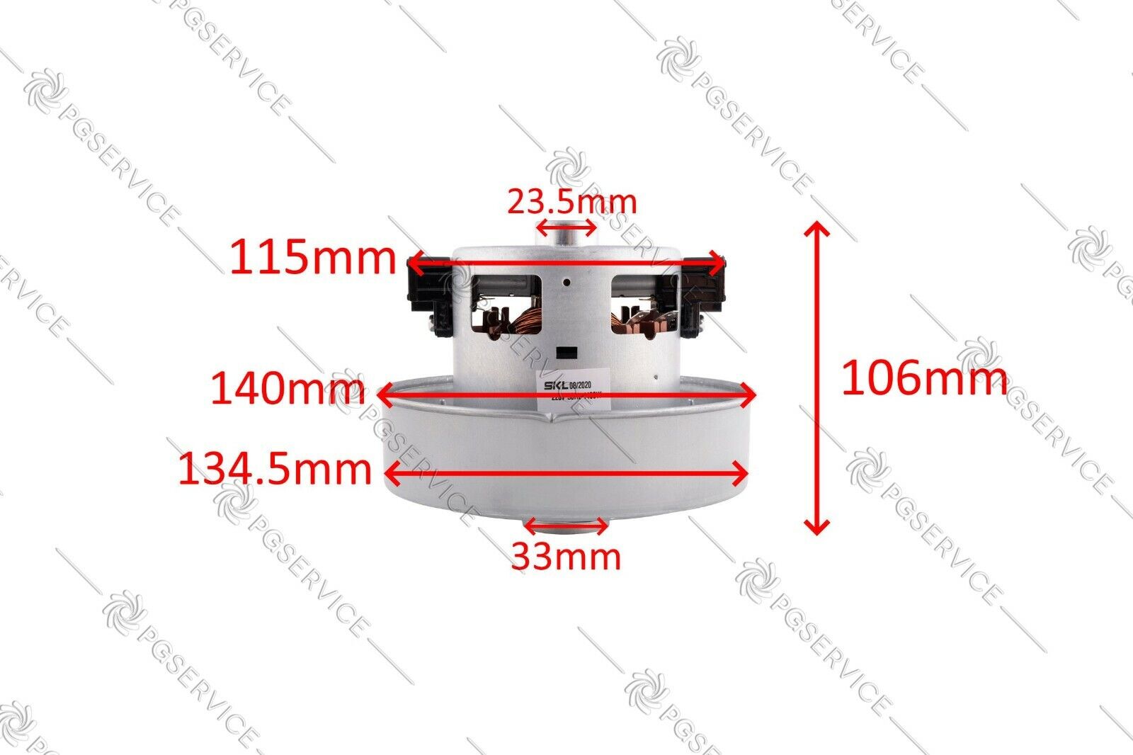 SKL motore 230V 1400W aspirapolvere 106mm 140mm Samsung Rowenta Bosch Polti