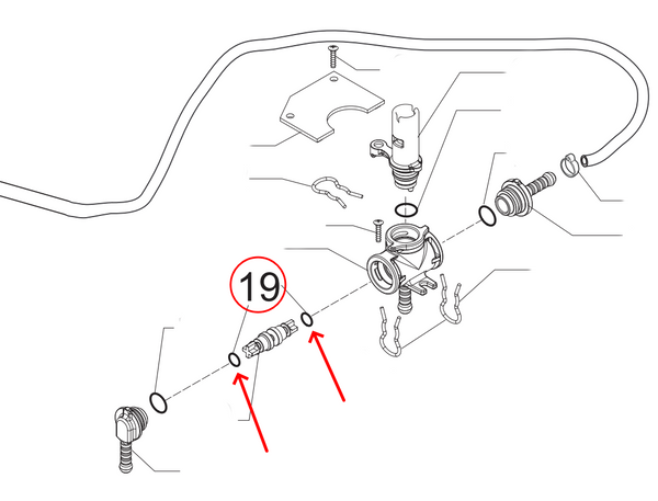 Saeco Gaggia Philips garnitur OR 6mm supapă mașină de cafea Talea Odea Unica