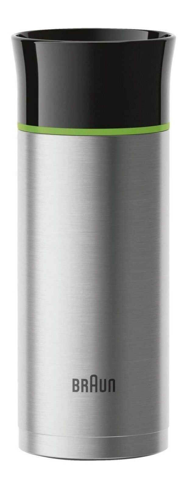 Braun brocca tazza thermos da viaggio 330ml in acciaio inox + valvola pulizia