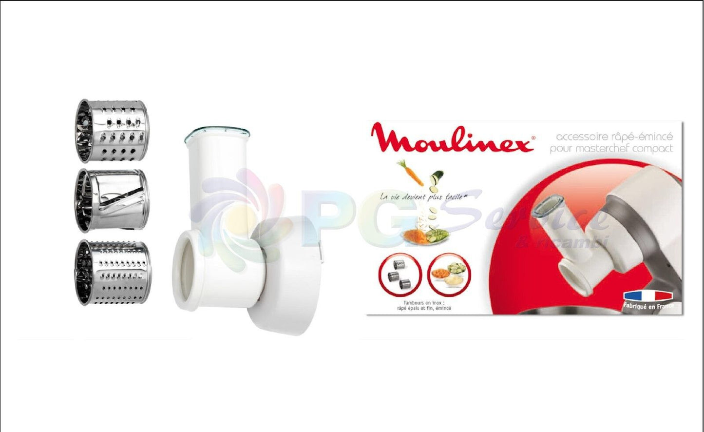 Moulinex Accessoire Broyeur Raper Couper en Tranches XF6261 MASTERCHEF Compact