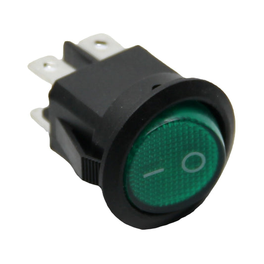 Aroma Interruptor Verde Brillante QY602-101N Máquina De Café 4 Fastón 23mm