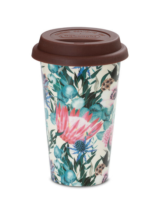 Delonghi cup Multi ceramic thermal double wall 300ml silicone lid