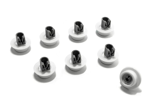 8x Kółka do dolnego kosza zmywarki Electrolux Rex AEG FAV ESF JSI