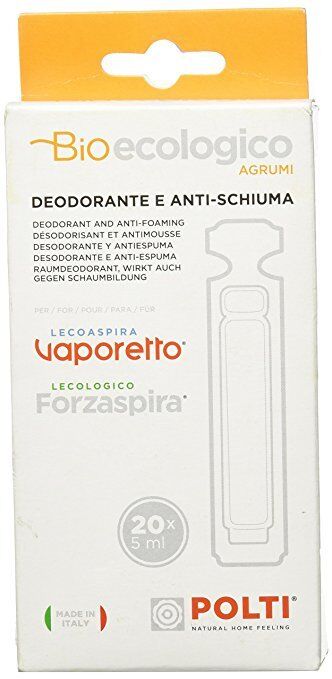 Polti 20x Déodorant Anti Mousse Vaporetto Lecoaspira Lecologico Agrumes