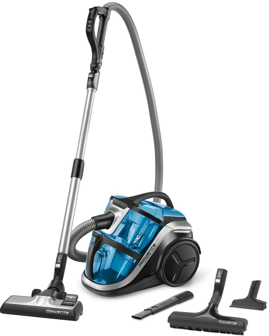 Rowenta RO8341EA aspirapolvere Silence Force Multi Cyclonic senza sacco parquet