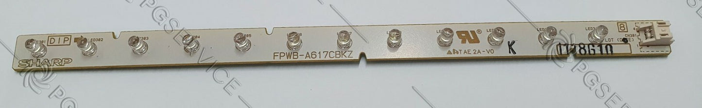 Sharp Carte LED FPWB-A617CBKZ Lumières Côté Réfrigérateur SJF750SP SJF800SP