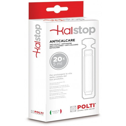Polti 20x ampullen KalStop anti-kalk Vaporetto Vaporella ketel Lecoaspira