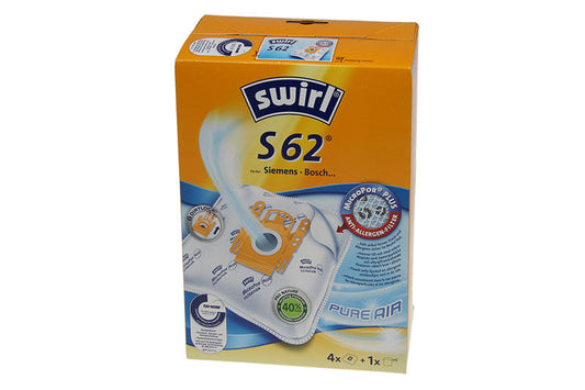 Swirl S62 4 worki z mikrofibry do odkurzacza Siemens Bosch Krups BBS BSD VS 935