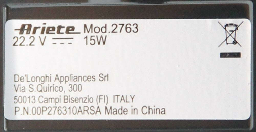 Ariete spazzola raccordo rullo aspirapolvere 2763 2767 Cordless Cyclonic 22V