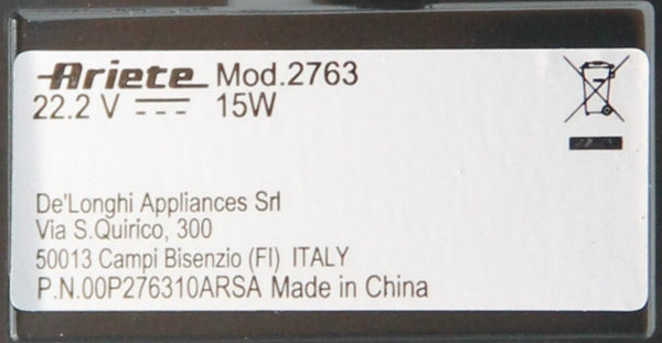 Ariete spazzola raccordo rullo aspirapolvere 2763 2767 Cordless Cyclonic 22V