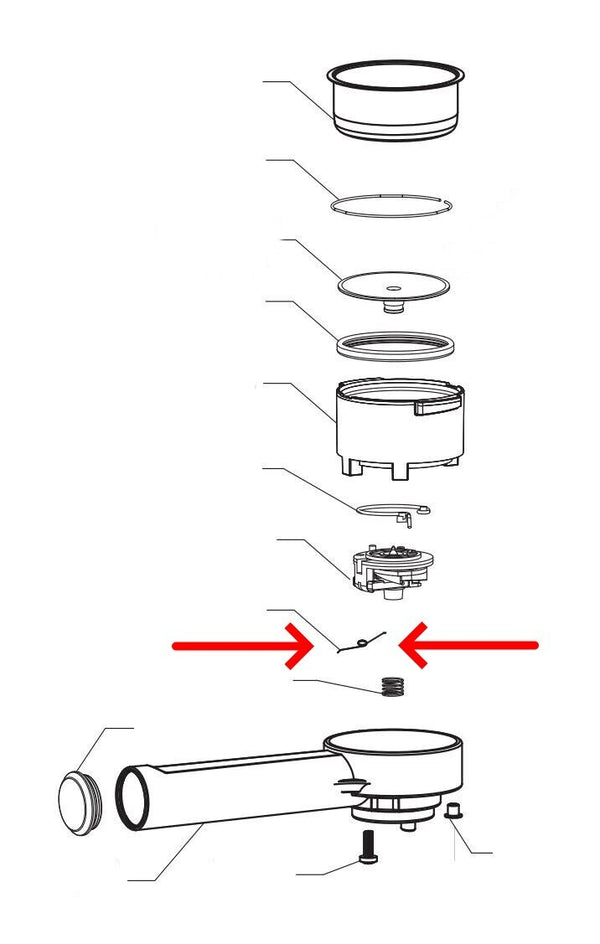 Philips Saeco Gaggia Primavera Válvula Brazo Máquina Café Poemia Veneto Nina