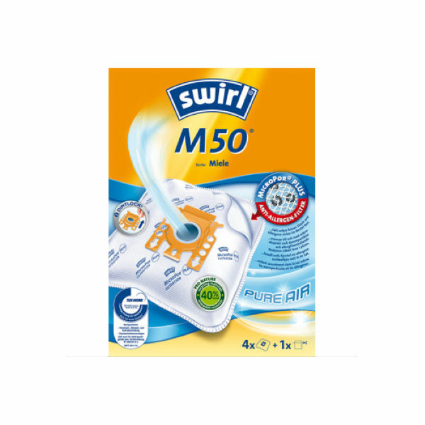 Swirl M50 4 sacchi microfibra aspirapolvere Miele Serie S Active S300 S500 S700