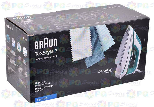 Braun ferro da stiro a vapore TS345 TexStyle 3 2000W verde piastra ceramica 