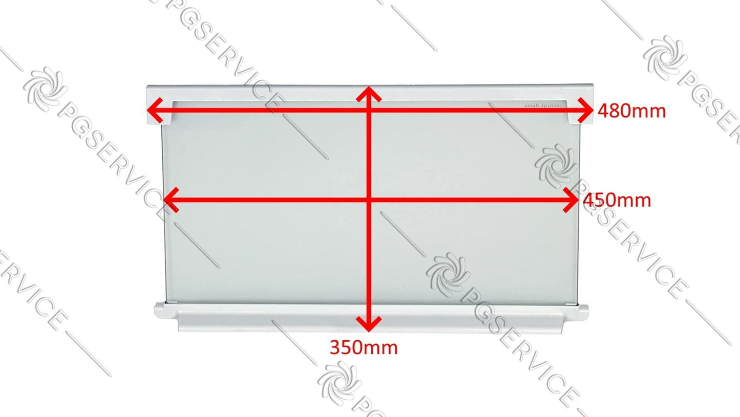Electrolux AEG Zanussi rex Shelf Glass 48x35cm Refrigerator SC7 SK9 Enn Erg Zba
