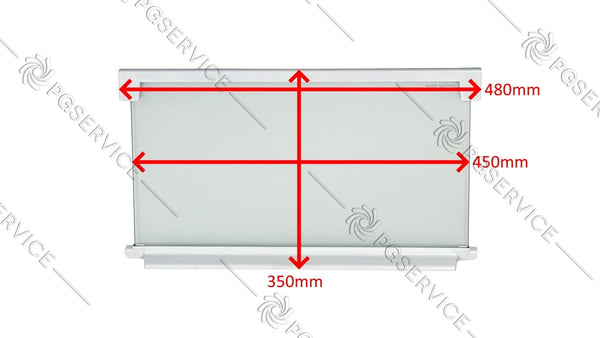 Electrolux AEG Zanussi rex Shelf Glass 48x35cm Refrigerator SC7 SK9 Enn Erg Zba