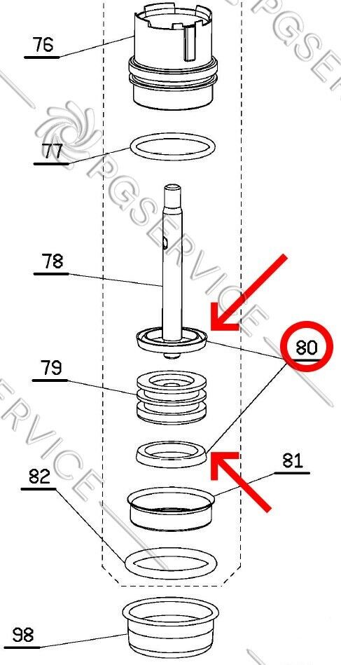 La Pavoni guarnizione pistone macchina caffè Esp Edotto Europiccola Stradivari