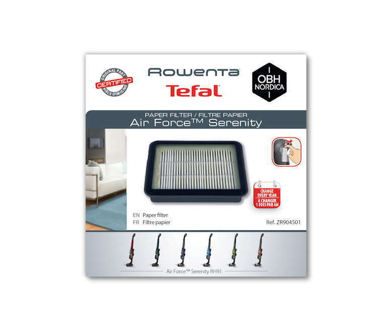 Rowenta filtro HEPA scopa aspirapolvere Air Force Serenity 18V 25V RH91 RH9152