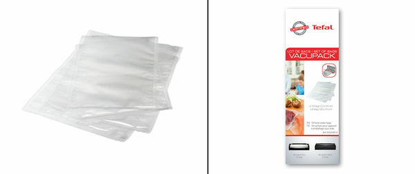 Tefal Kit Sacchi Geprägte 22x30 28x35 Vakuum Vacupack Fresh Lock VT2550 VT25