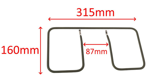 Rowenta resistenza piastra bistecchiera Optigrill+ XL GC722 GC724 GR722 8360S