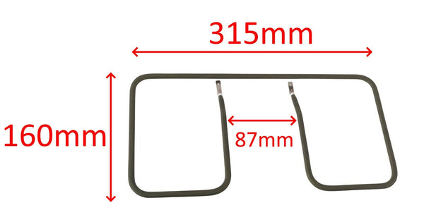 Rowenta resistenza piastra bistecchiera Optigrill+ XL GC722 GC724 GR722 8360S