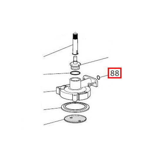 Delonghi guarnizione 12mm OR 115 macchina caffè Dedica Specialista EC685 EC850