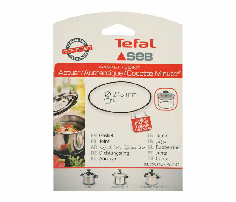 Tefal Seb guarnizione 248mm pentola pressione 8L Minute Authentique Actua